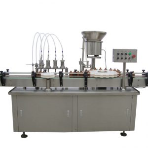 अत्यावश्यक तेल भर्ने क्याप स्क्रुइ Equipment उपकरण १०-११० मिलीलिटर ई तरल ई ई रस भर्ने क्यापिंग मेशिन